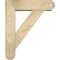 Ekena Millwork Traditional Craftsman Rough Sawn Bracket w/ Offset Brace, Douglas Fir, 6"W x 20"D x 24"H BKT0604X20X24TRA04RDF - alternate 3